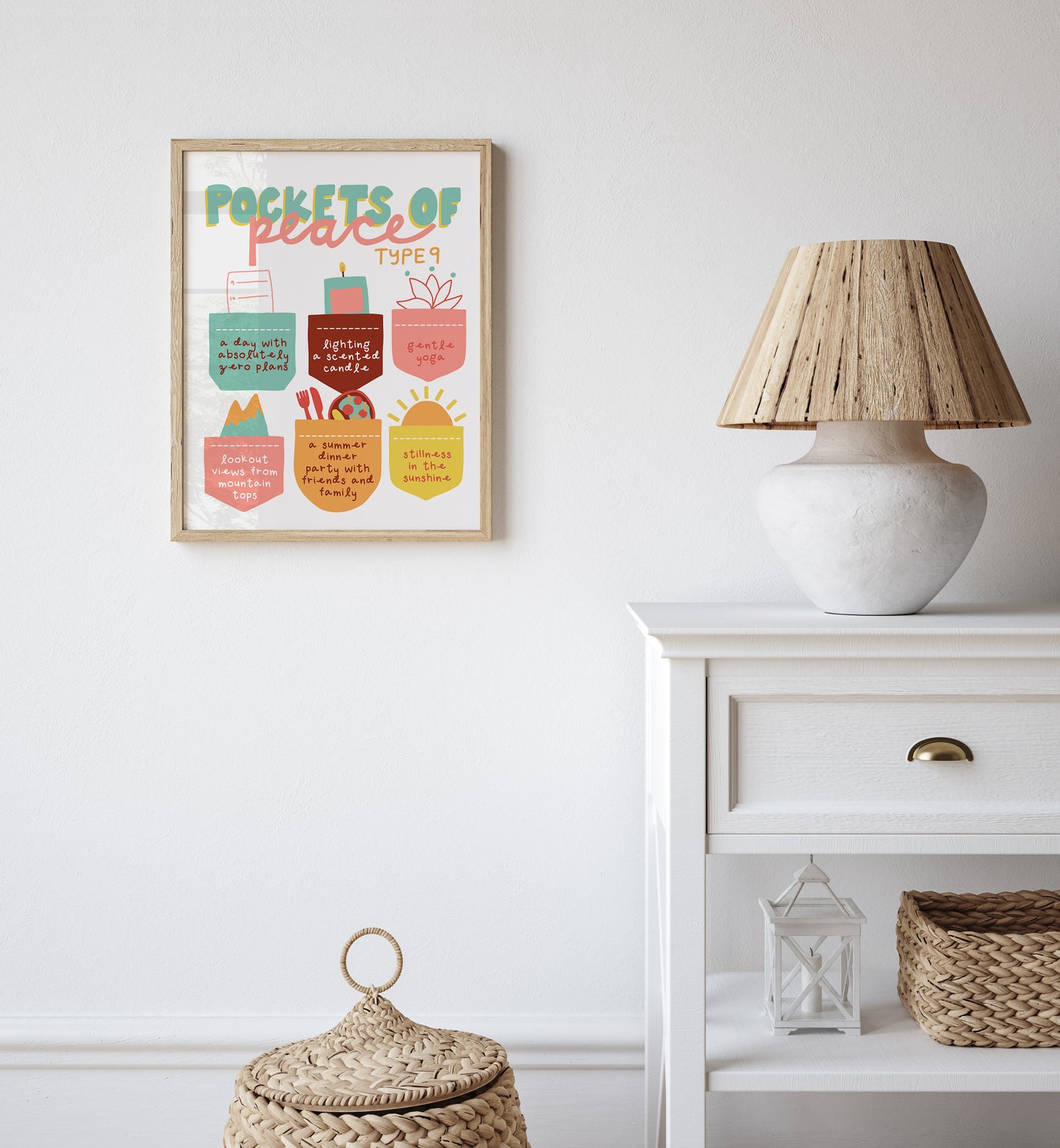 Enneagram Nine Pockets of Peace Digital Print