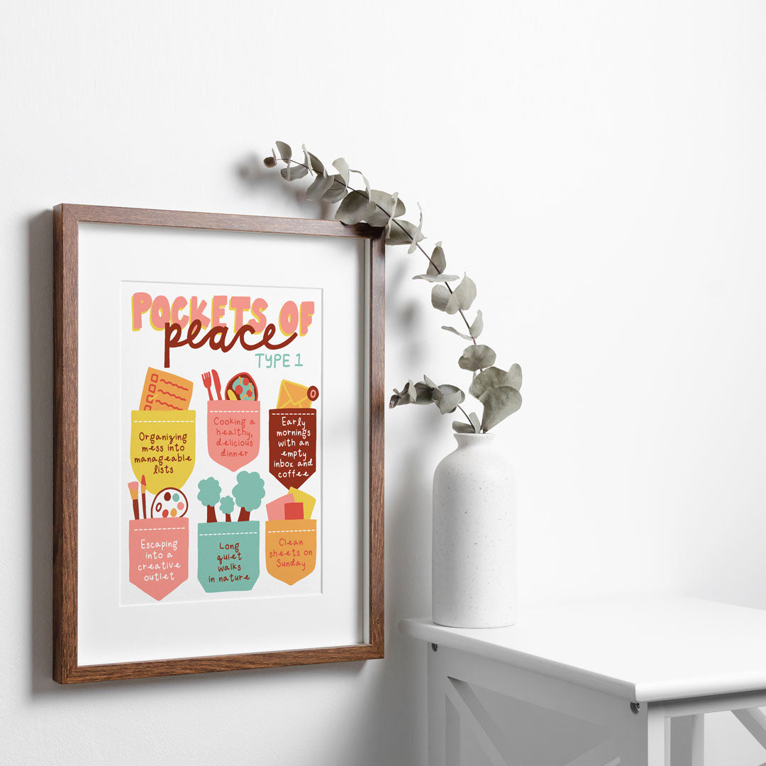 Enneagram One Pockets of Peace Digital Print