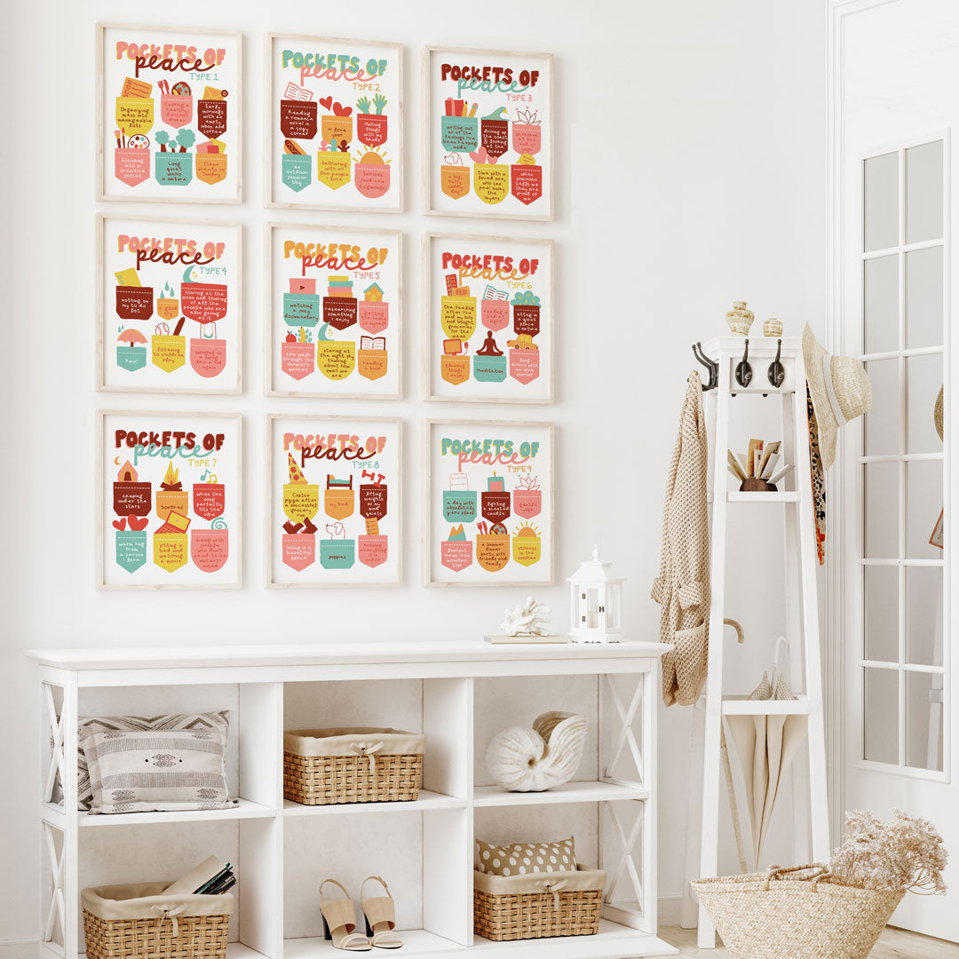 Enneagram Seven Pockets of Peace Digital Print