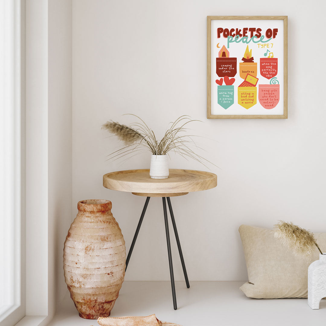 Enneagram Seven Pockets of Peace Digital Print