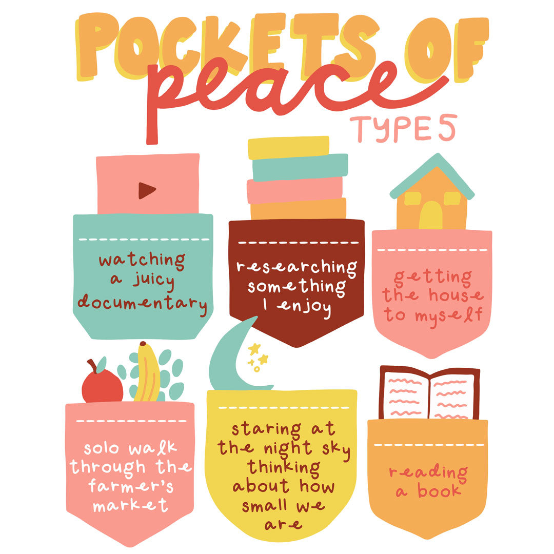 Enneagram Five Pockets of Peace Digital Print