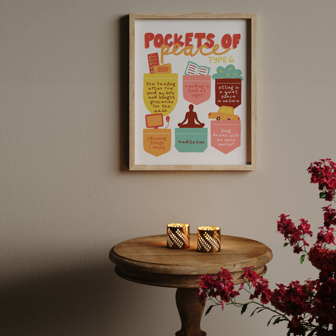 Enneagram Six Pockets of Peace Digital Print