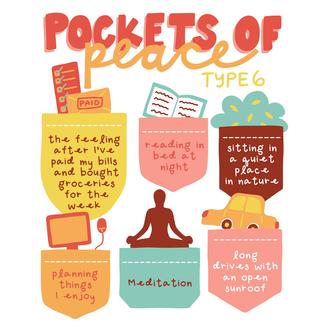 Enneagram Six Pockets of Peace Digital Print