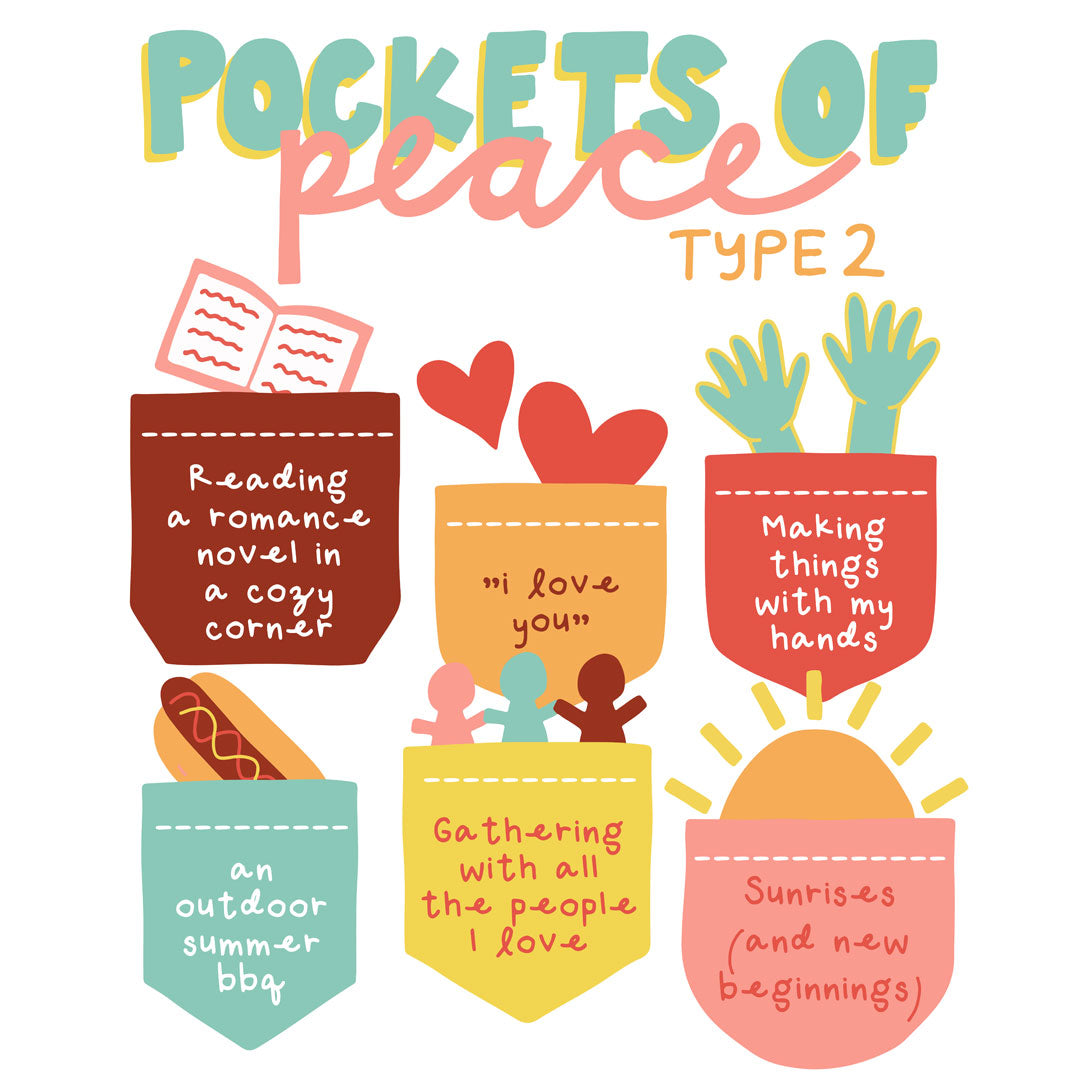 Enneagram Two Pockets of Peace Digital Print