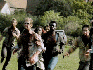 Zombie running gif