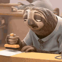 slow DMV sloth from Zootopia to illustrate Enneagram type 9
