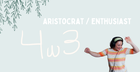 Abbey Howe dancing joyfully with headphones, symbolizing the expressive 4w3 side of Enneagram 4 Wings.