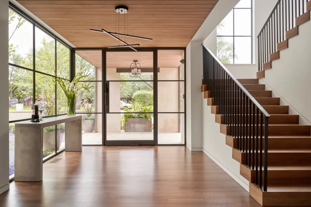 Contemporary Enneagram Three interior design with clean lines and natural materials